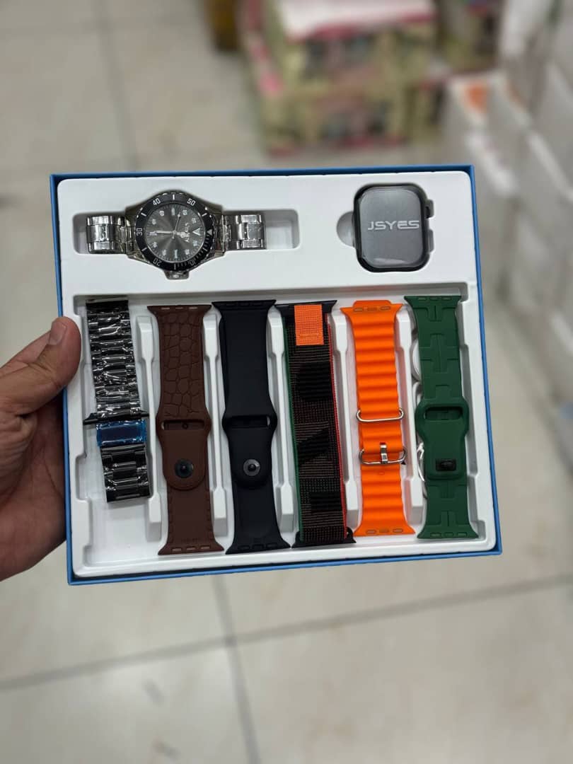 ساعت هوشمند JSYES – ۶ بند متنوع + ۱ ساعت هدیه